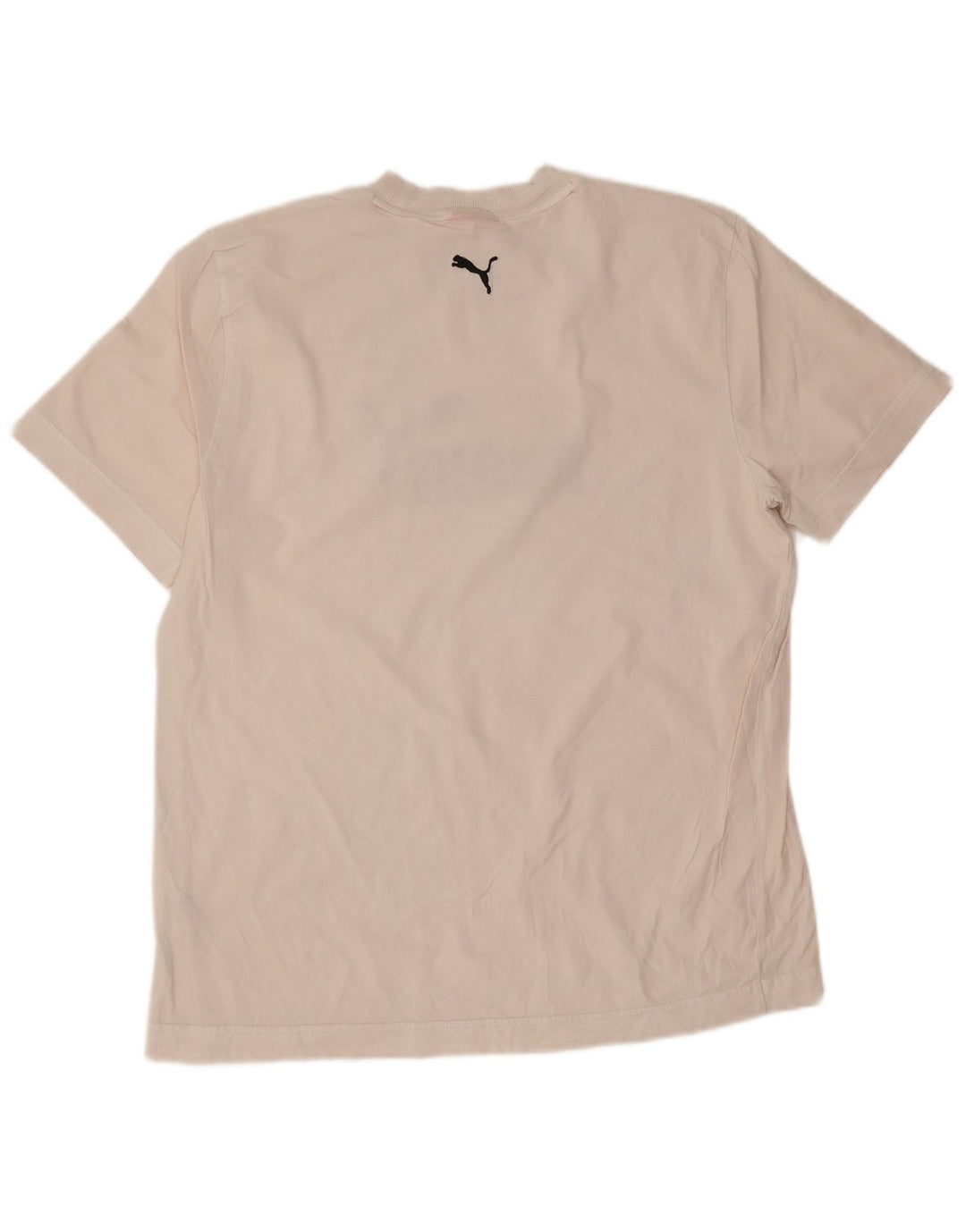 Puma Herre Grafisk T-Shirt Top Stor Hvid Bomuld