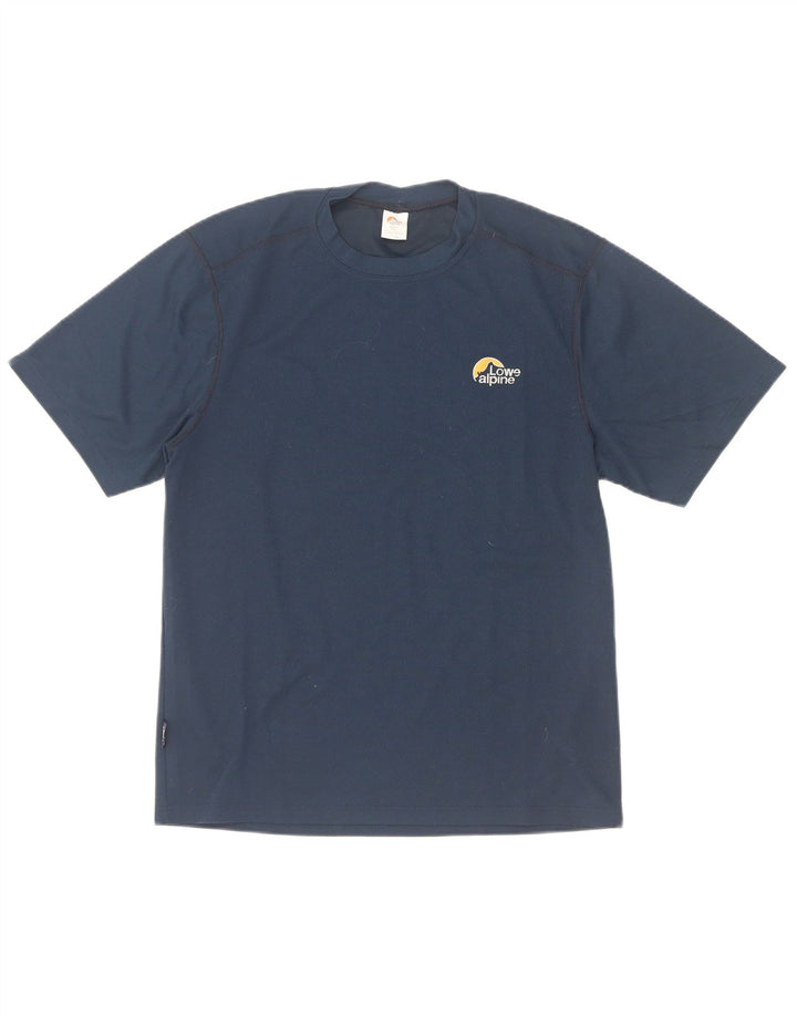 Lowe Alpine herre T-shirt top lille marineblå polyester