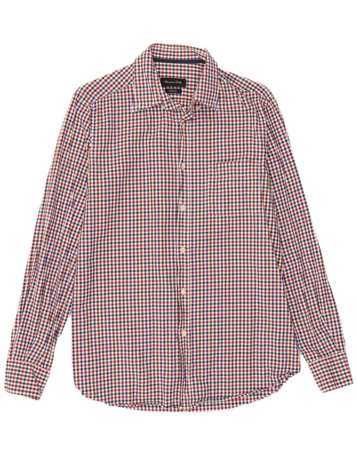 Massimo Dutti Herre Casual Fit skjorte Medium Flerfarvet Gingham Cotton