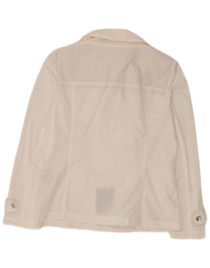 Geox Womens Respira Pea Coat UK 14 Large White Polyester