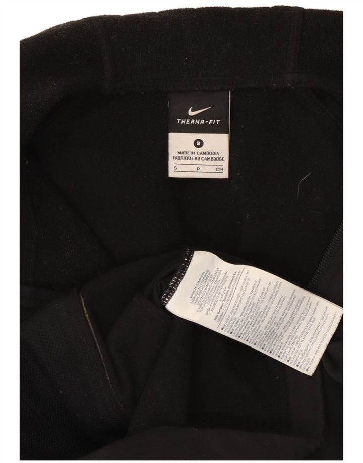 Nike hættetrøje med lynlås til kvinder UK 10 Lille sort polyester