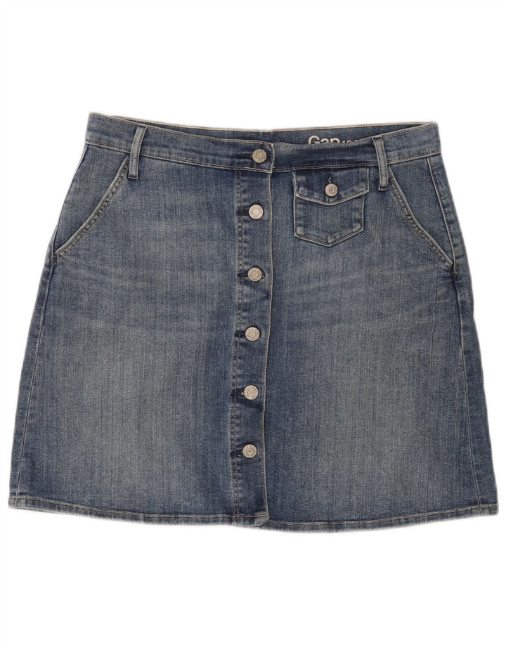 GAP Dame Denim Nederdel W29 Medium Blue Bomuld
