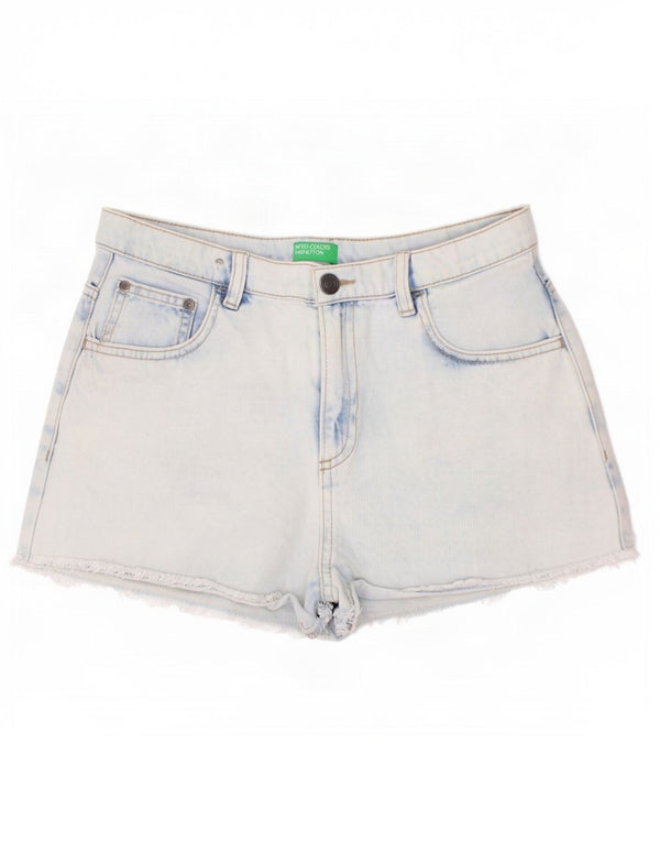 Benetton drenge højtaljede denimshorts 13-14 år 3XL W30 blå bomuld