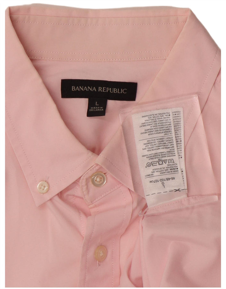Banana Republic Herreskjorte Stor Pink Bomuld