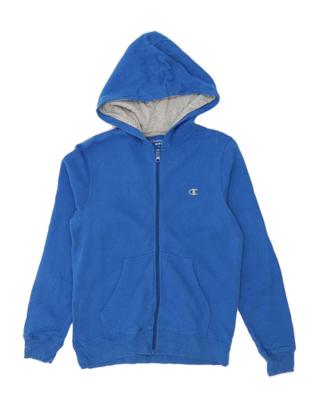 CHAMPION Womens Zip Hoodie Sweater UK 14 Medium Blue Cotton Vintage Champion and Second-Hand Champion from Messina Hembry 