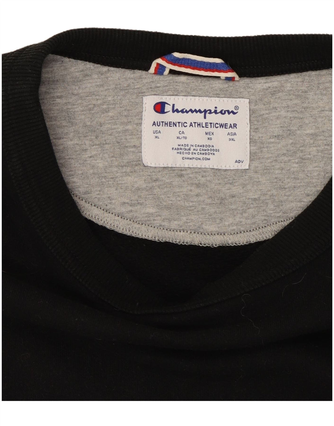 CHAMPION Herre Sweatshirt Jumper XL Sort