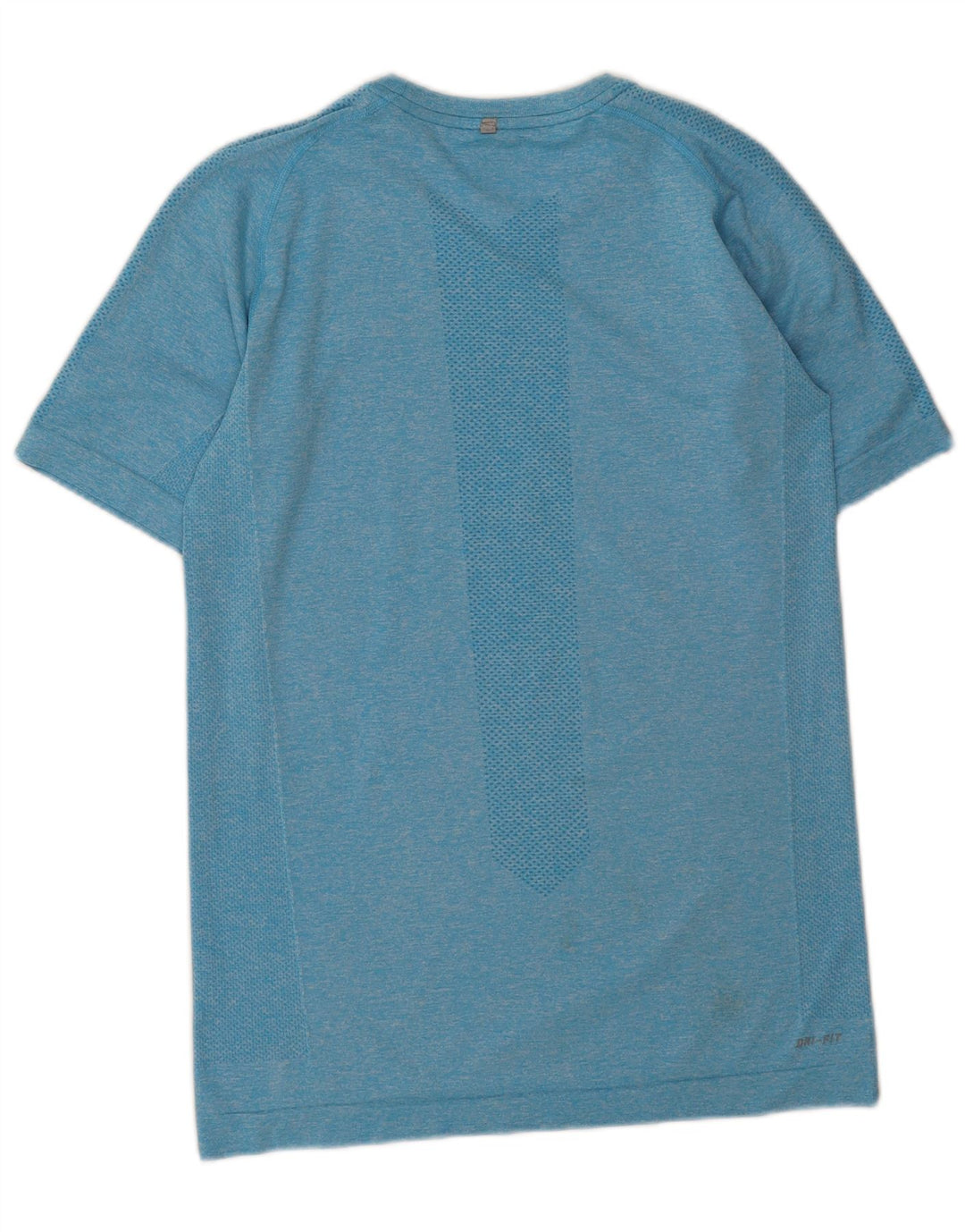 Nike Herre Dri Fit T-shirt Top Lille blå Flecked Polyester