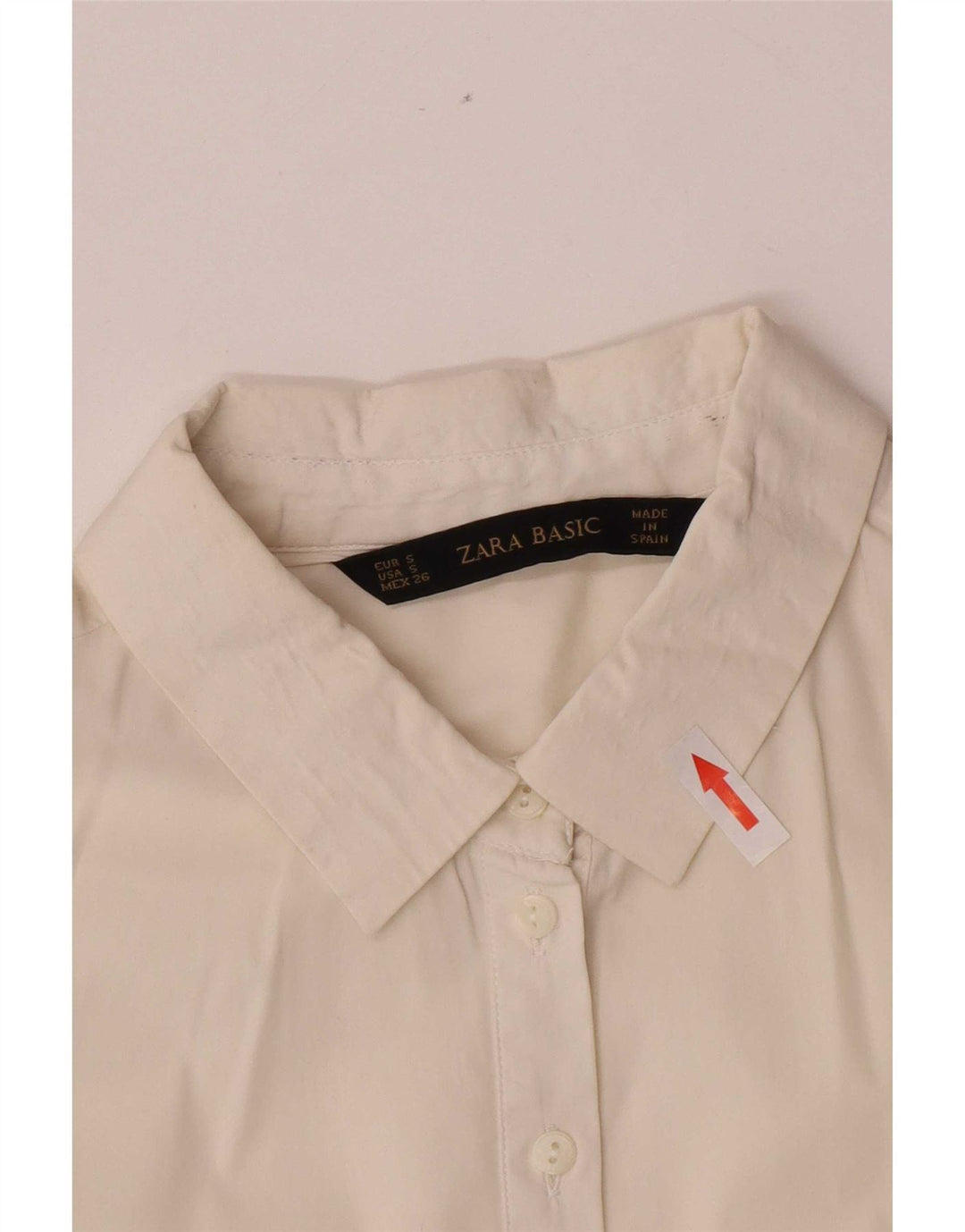 Zara dametrøje med 3/4 ærmer UK 10 Small White