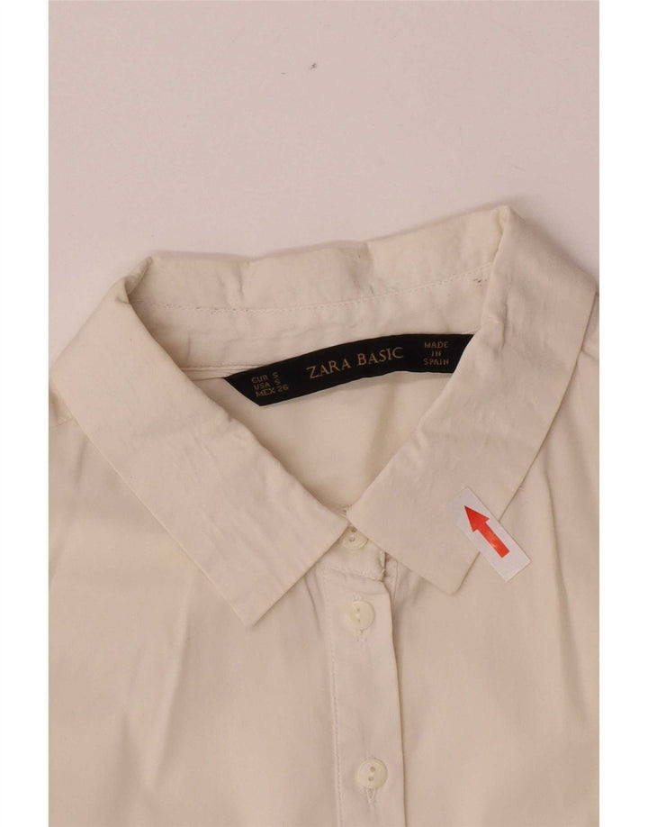Zara dametrøje med 3/4 ærmer UK 10 Small White