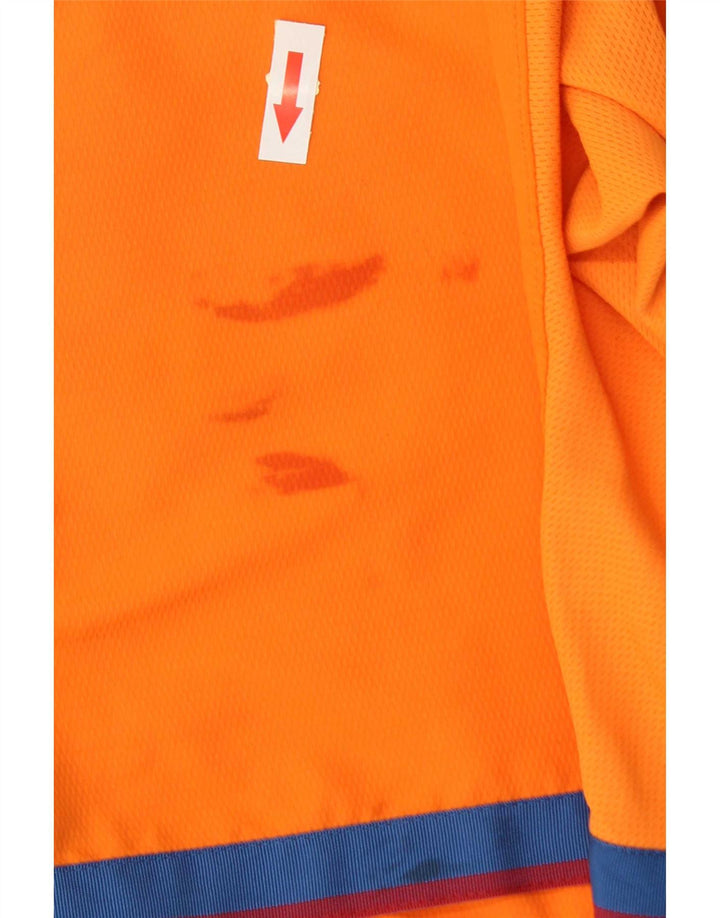 Nike Herre Barcelona Graphic Sports Shorts UK 31/33 Medium Orange Polyester
