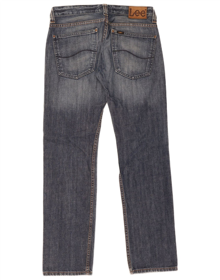 Lee Mens Powell Straight Jeans W34 L34 Blå Bomuld