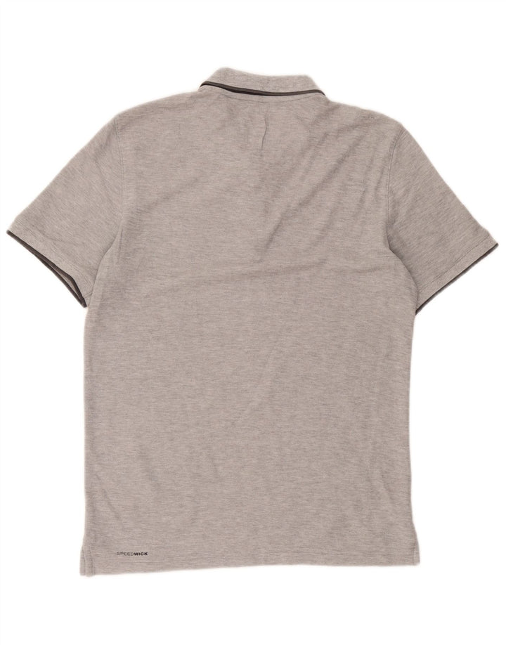 Reebok Polo skjorte til mænd, medium grå flækket