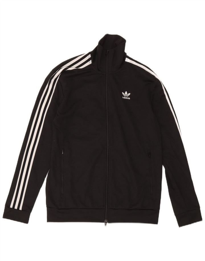 Adidas Træningsdragt til mænd, topjakke, lille sort polyester