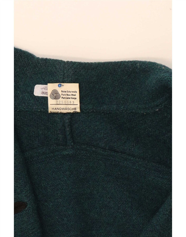 Vintage Dame Oversized Dobbeltradet Blazer Jakke EU 38 Medium Grøn