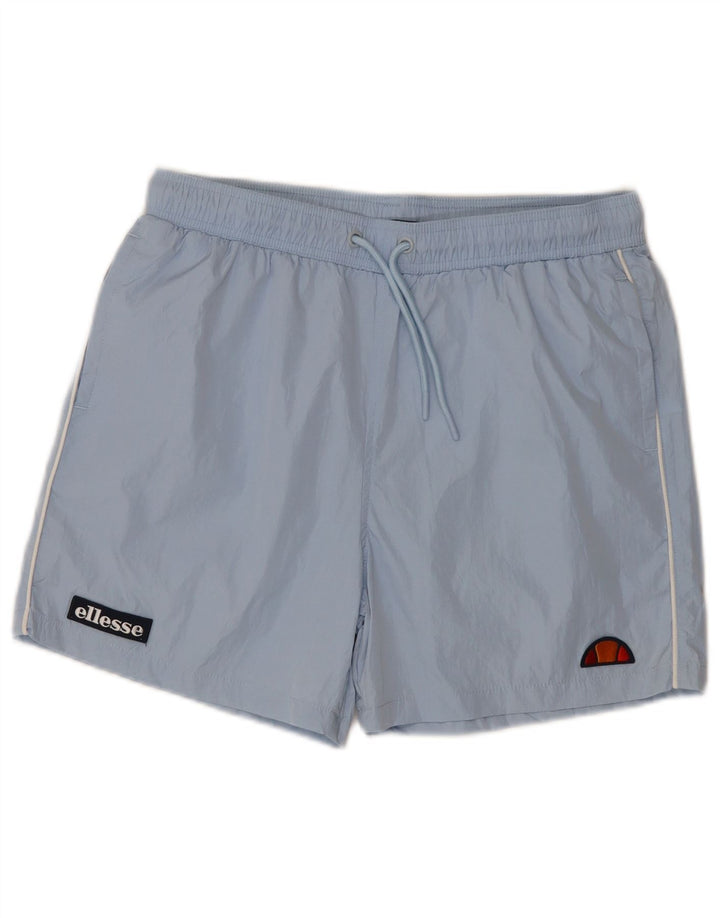Ellesse Womens Sports Shorts UK 14 Medium Blue Polyamide