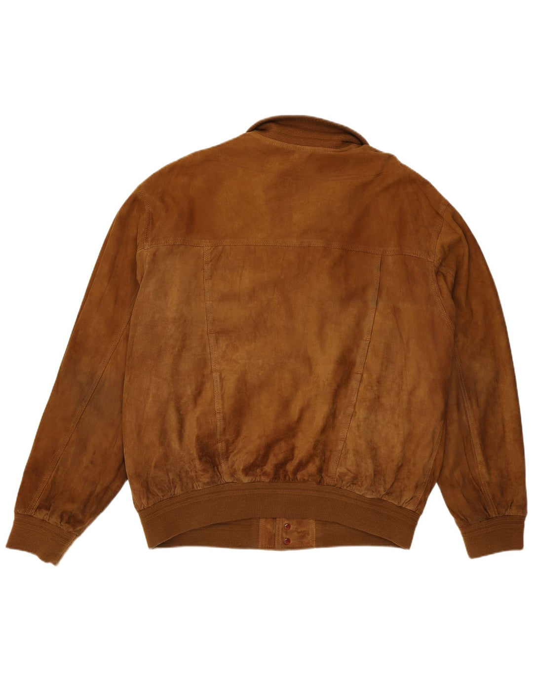 Vintage herre ruskind bomberjakke UK 42 XL brunt læder