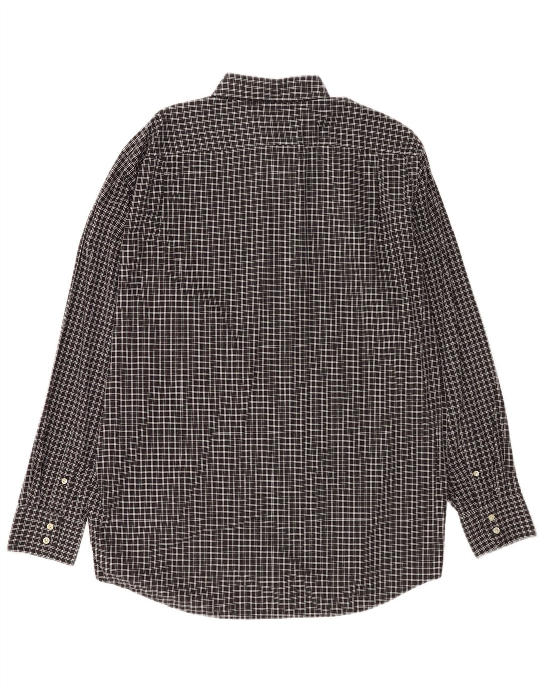 Lacoste herreskjorte str. 44 XL Sort ternet bomuld