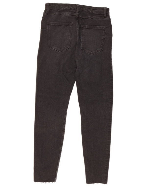 Zara Dame Skinny Jeans EU 40 Medium W30 L27 Sort Bomuld