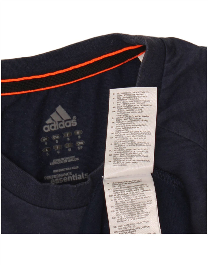 ADIDAS T-shirt top til mænd, lille marineblå bomuld