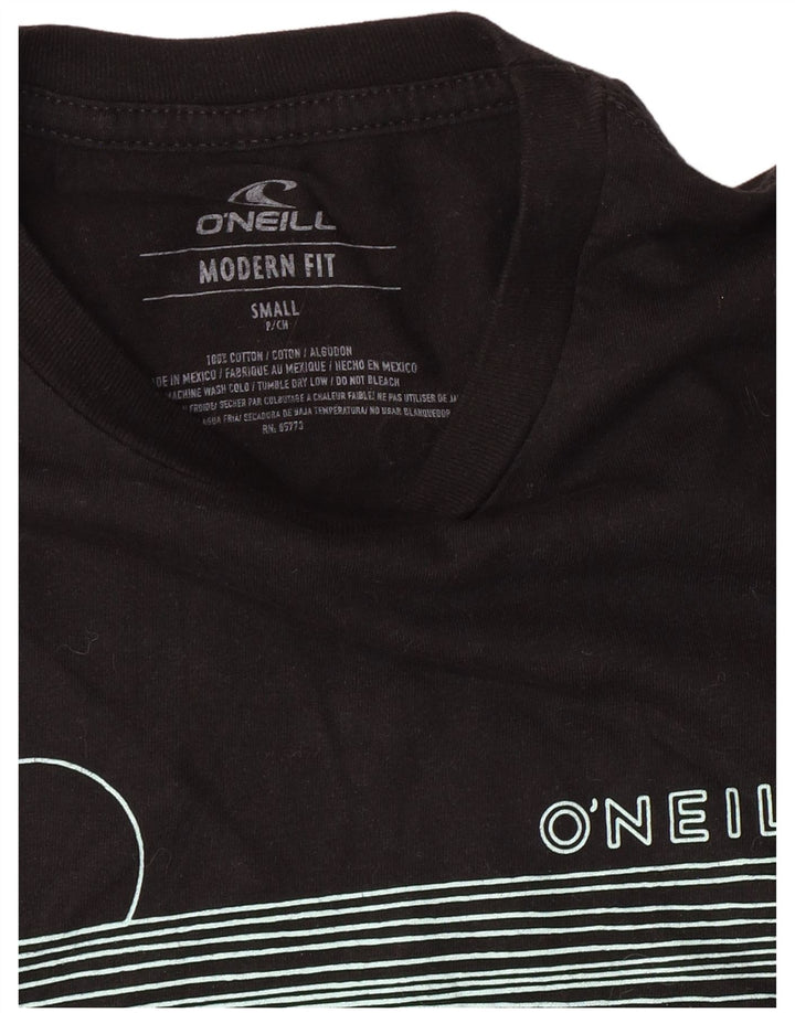 O'Neill Herre Modern Fit Grafisk T-shirt Top Lille sort bomuld