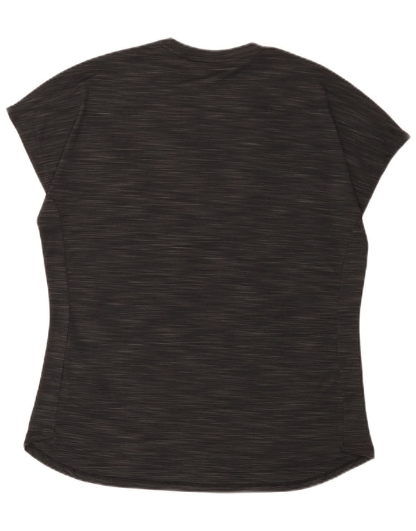 Adidas grafisk T-shirt top til kvinder DK 20/22 XL sort flækket polyester