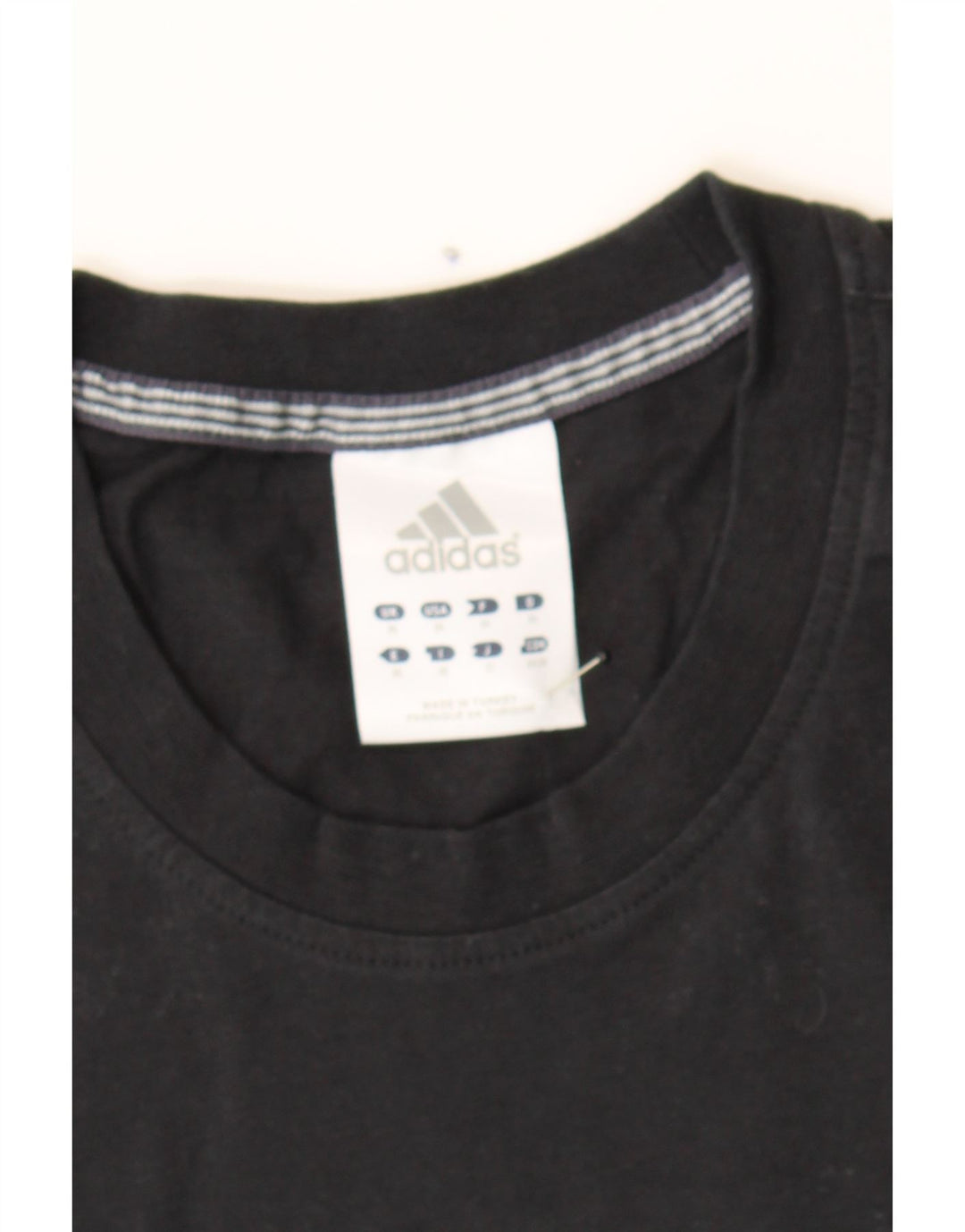 ADIDAS Mens T-Shirt Top Medium Black Cotton Vintage Adidas and Second-Hand Adidas from Messina Hembry 