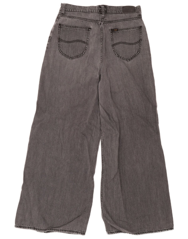 Lee Womens Drew højtaljede brede ben jeans W30 L31 grå bomuld
