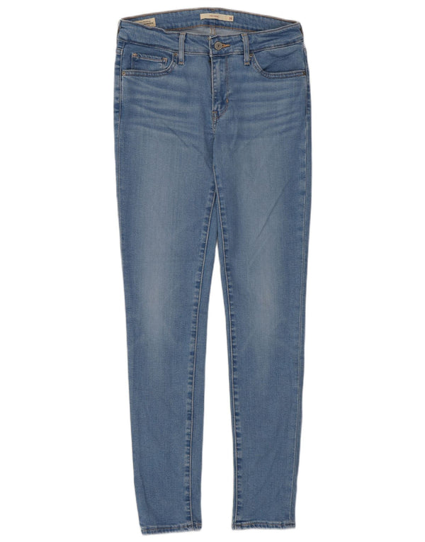 Levi's Dame 711 Skinny Jeans W26 L30 Blå Bomuld