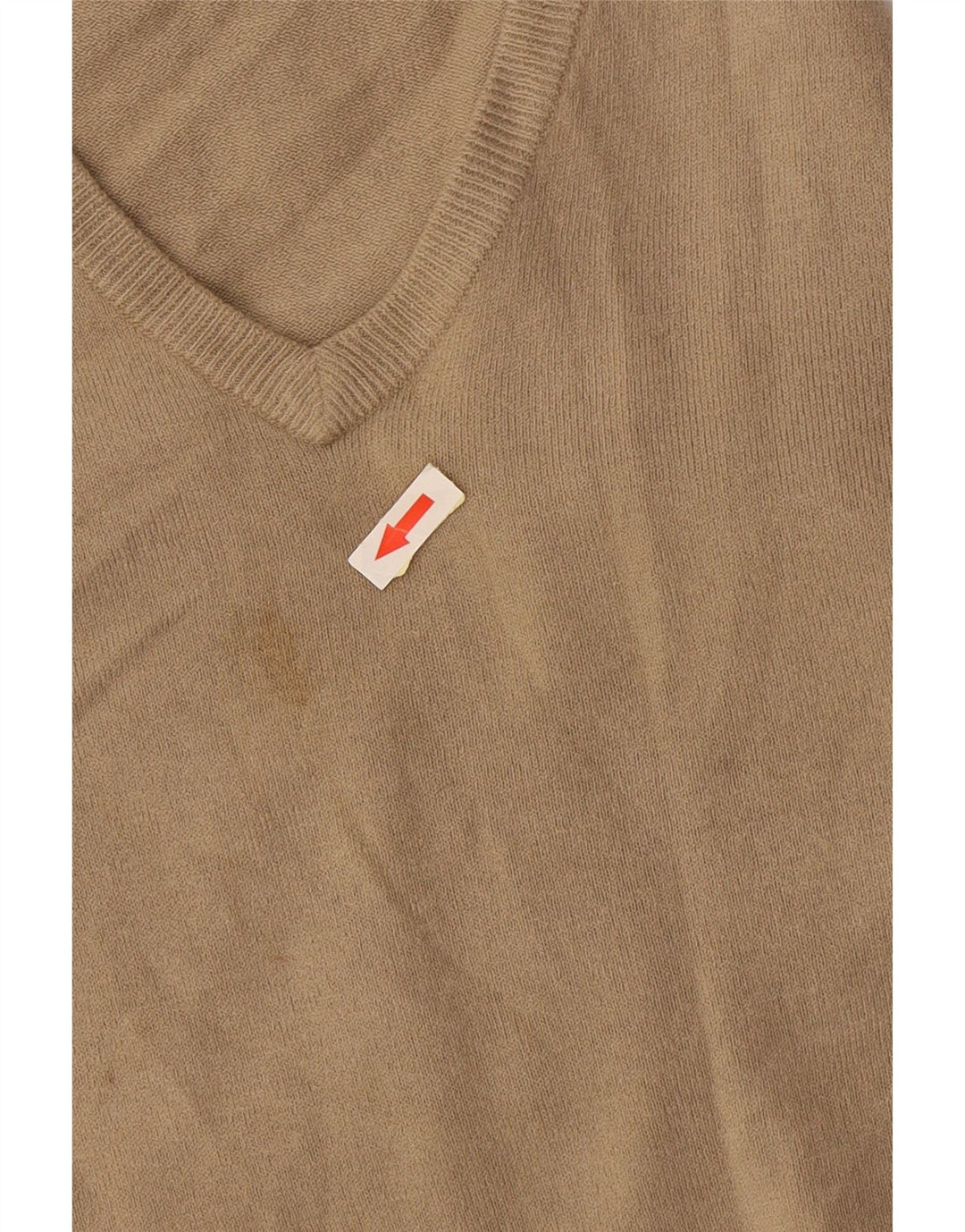 Marks & Spencer Herre V-hals sweater lille beige akryl