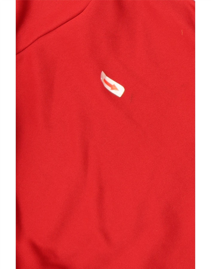 Adidas træningsdragt topjakke til kvinder UK 12/14 Medium rød polyester