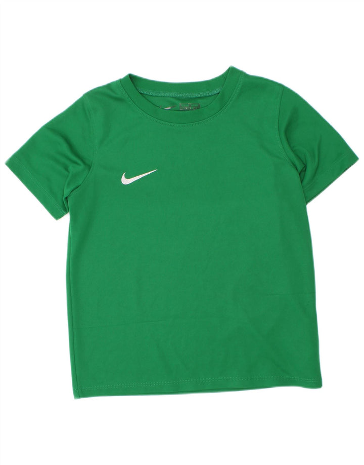 Nike drenge T-shirt top 5-6 år grøn polyester