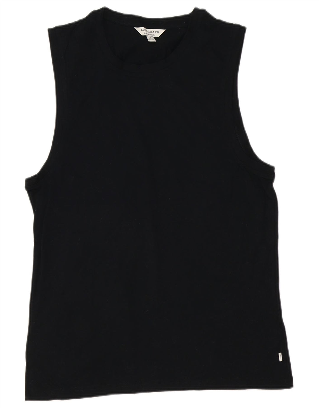 Marks & Spencer Herre Autograph Vest Top Medium Sort Bomuld