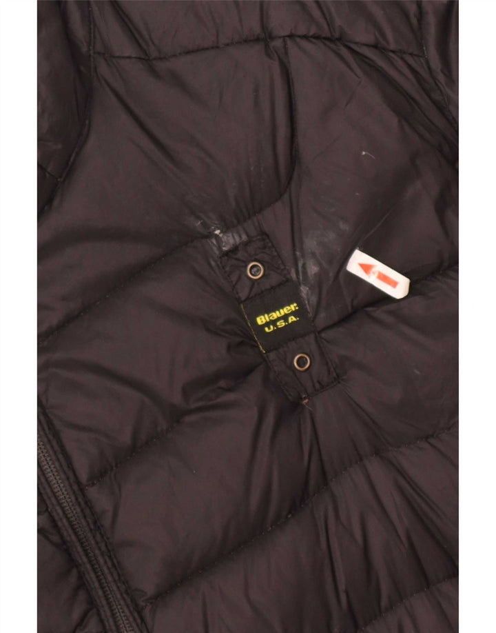 Blauer Polstret Herrejakke UK 44 2XL Sort Polyamid
