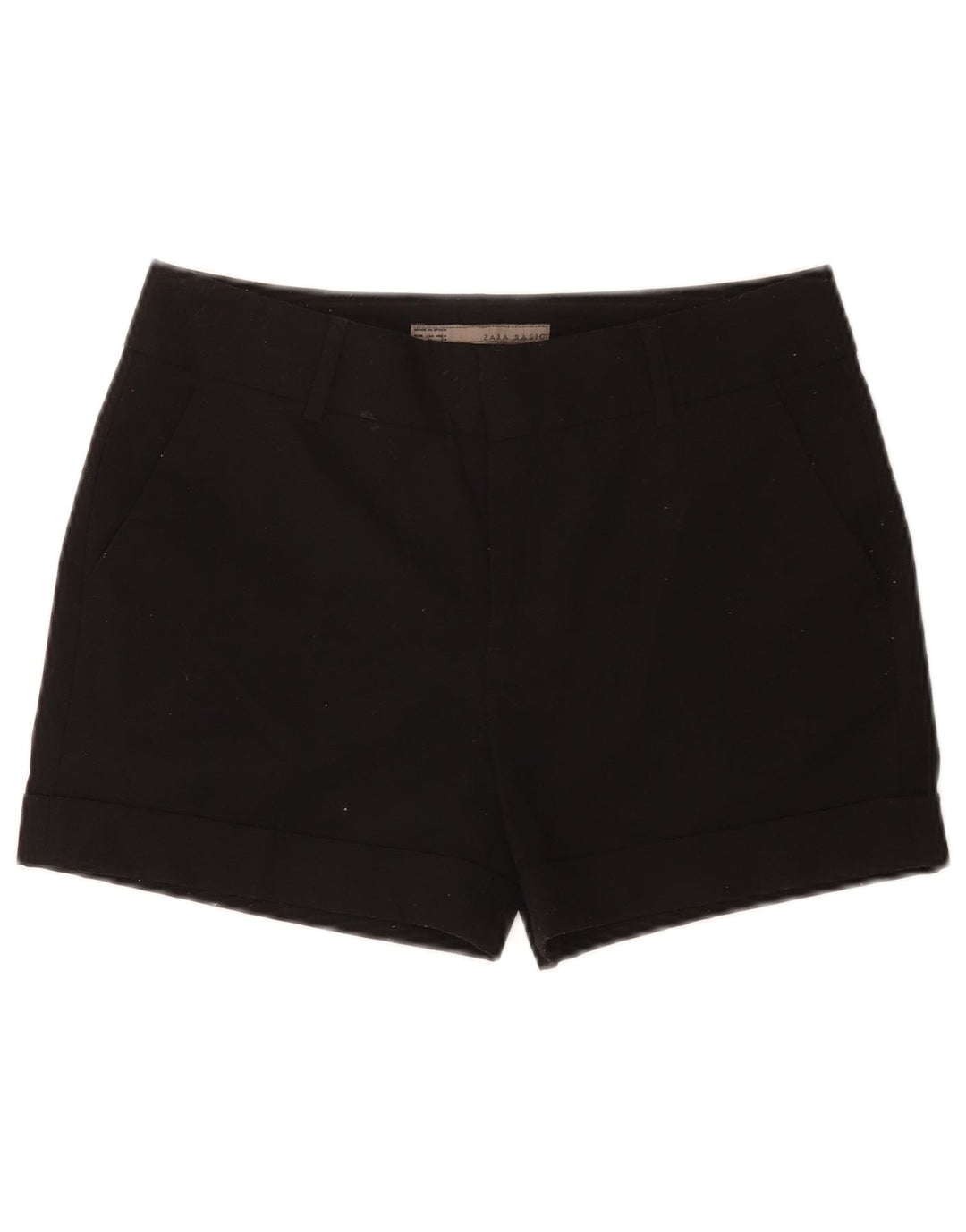 Zara Chino Shorts Medium W28 sort polyester