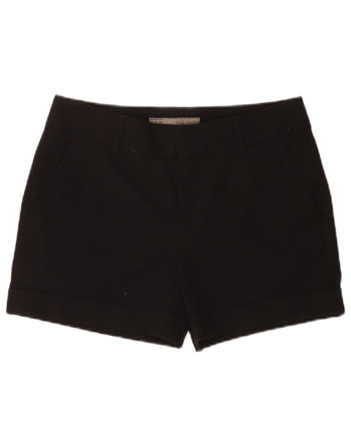 Zara Chino Shorts Medium W28 sort polyester