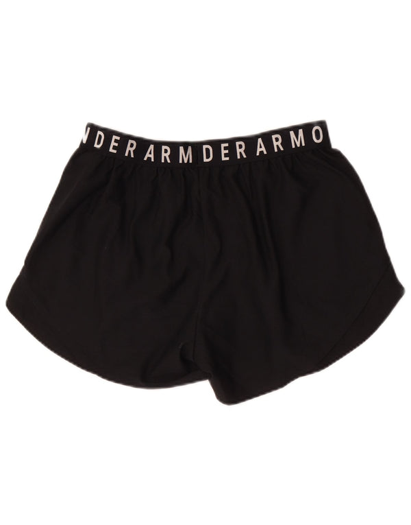 Under Armour Dame Heat Gear Loose Fit Sports Shorts UK 14 Large Black
