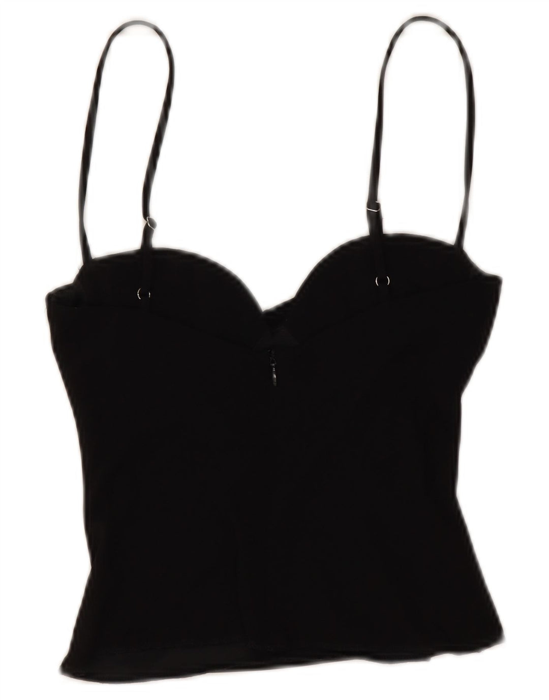 Zara Dame Crop Cami Top UK 6 XS Sort
