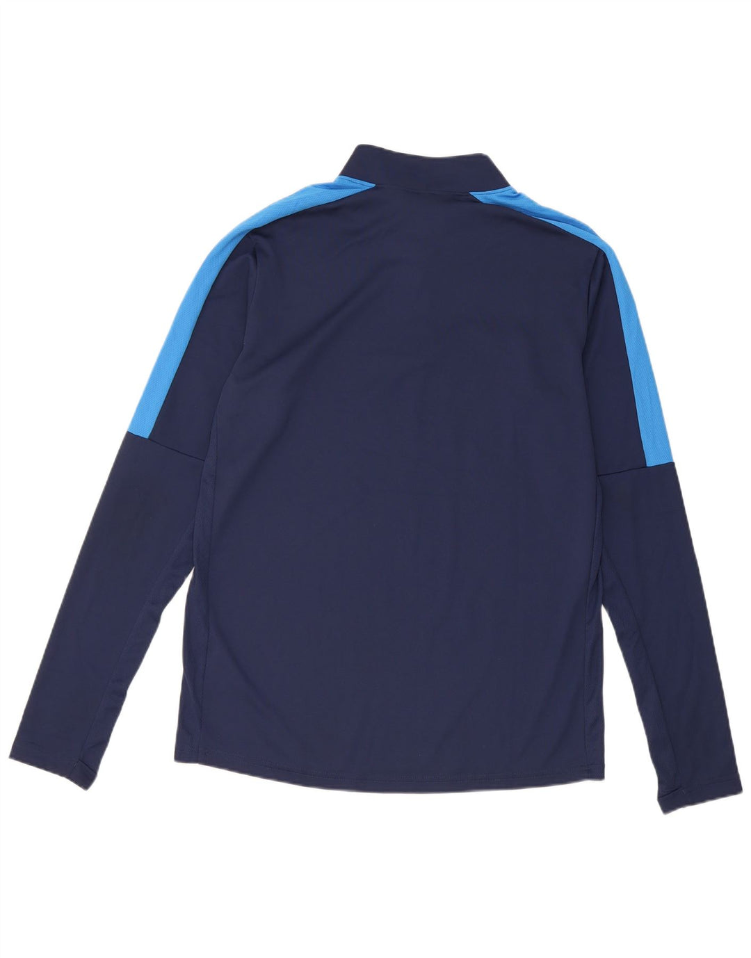 Nike Herre Dri Fit Pullover Træningsdragt Top Medium Navy Blue Colourblock
