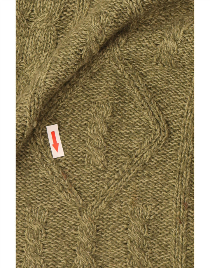 Canda Herre Crew Neck Jumper Sweater Stor Grøn Akryl