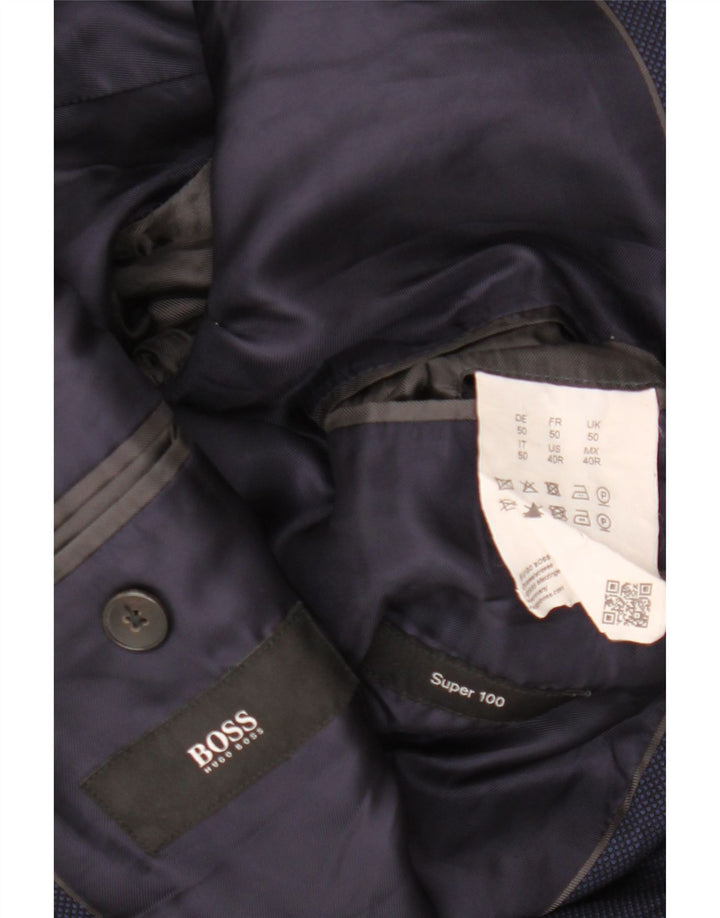 HUGO BOSS Herre 2-knaps blazerjakke IT 50 Large Navy Blue