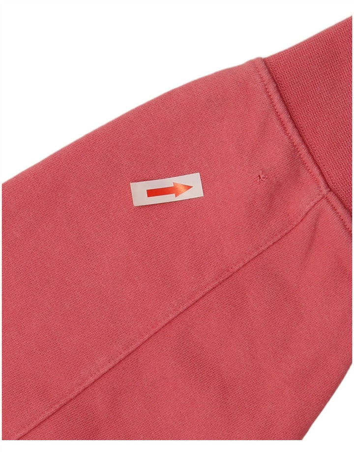 ADIDAS Womens Oversized Sweatshirt Jumper UK 10 Small  Pink Cotton