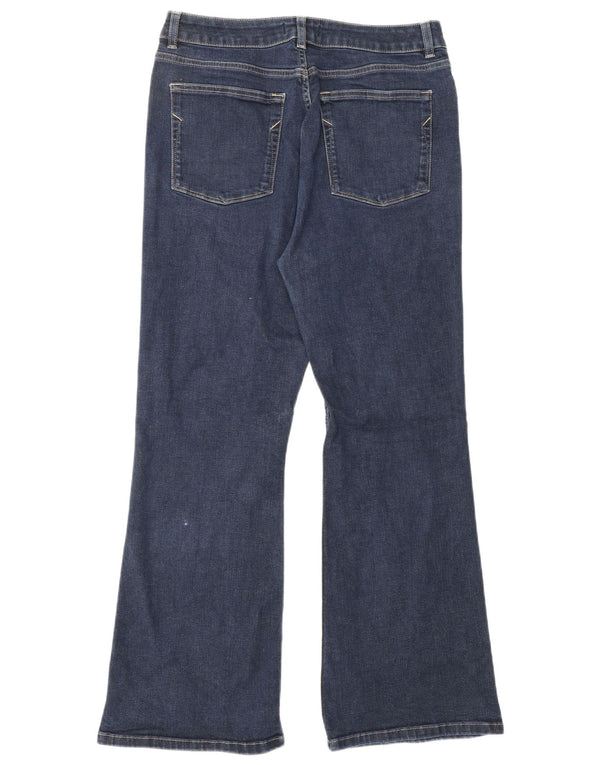 MINT VELVET Dame Bootcut Jeans UK 14 Medium W30 L28 Marineblå Bomuld