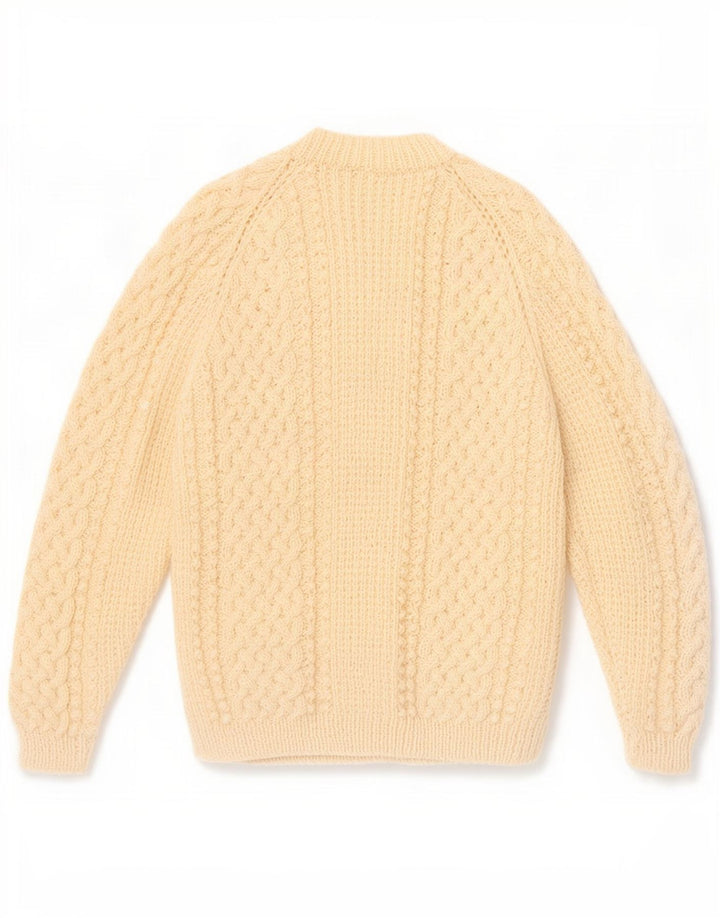 Vintage dame cardigan sweater UK 12 Medium Off White