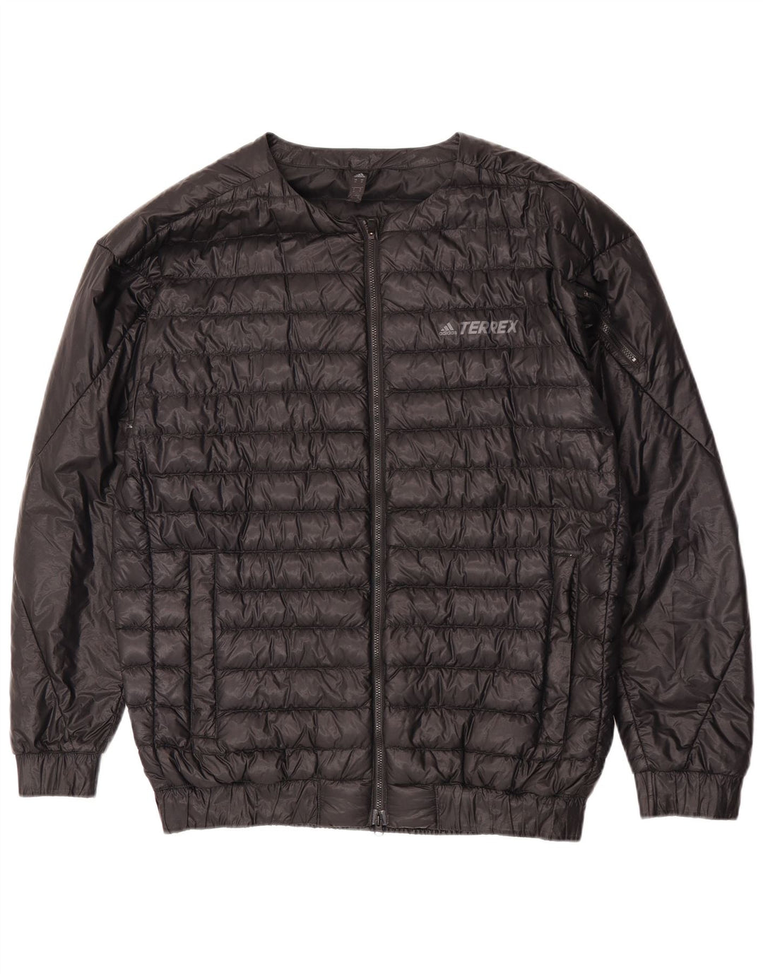 Adidas Polstret Herrejakke UK 38 Medium Sort Nylon