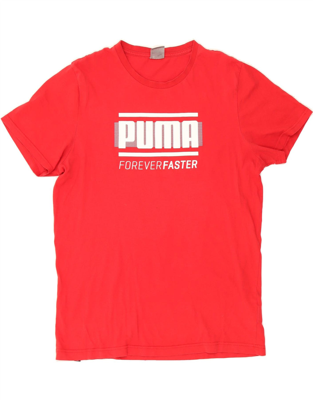 PUMA Mens Graphic T-Shirt Top Large Red Cotton Vintage Puma and Second-Hand Puma from Messina Hembry 