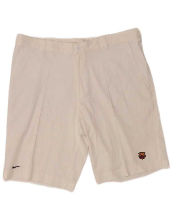 Nike Herre Barcelona Chino Shorts W38 XL Hvid Polyester
