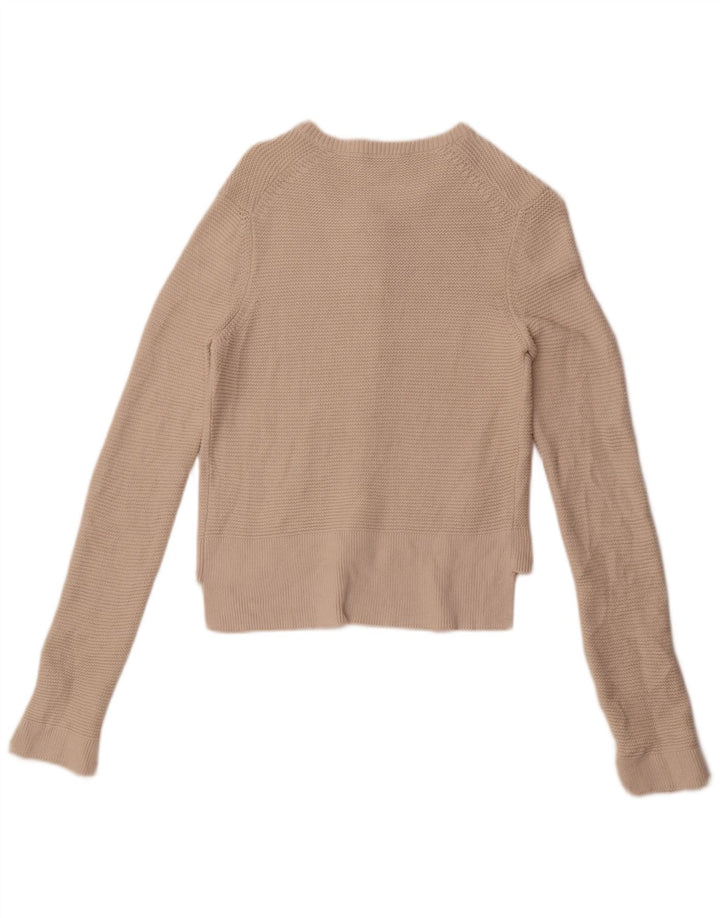 Zara Dame Cardigan Sweater UK 12 Medium White