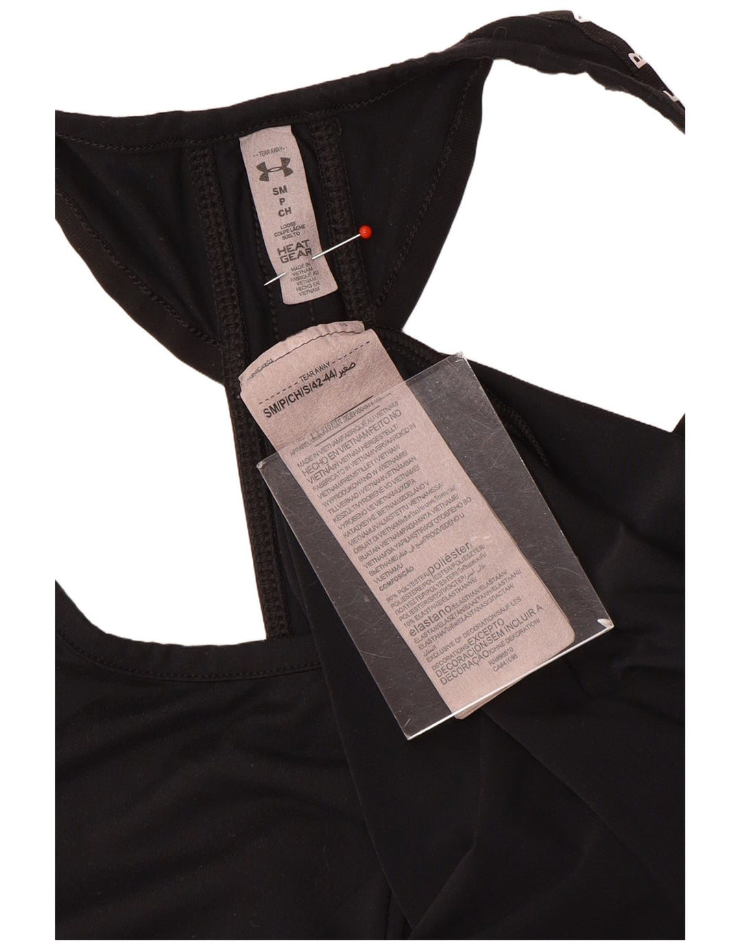 Under Armour Womens Heat Gear Grafisk Vest Top UK 10 Small Black Polyester