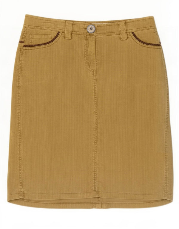 Marlboro Classics Womens High Waist Corduroy Skirt EU 44 XL W32 Beige