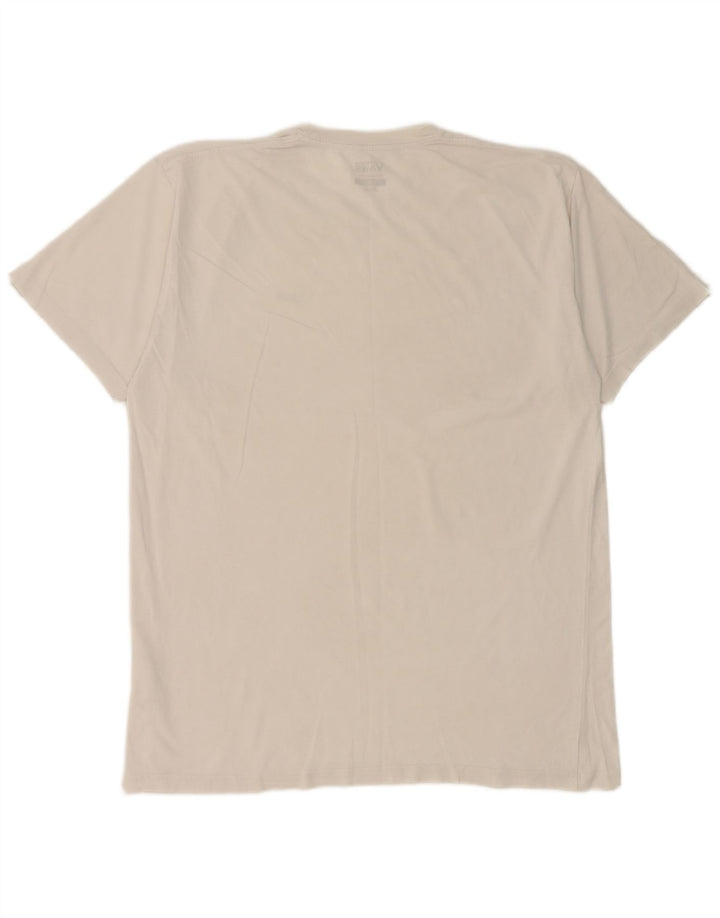 Vans Herre Classic Fit T-Shirt Top Stor Hvid Bomuld